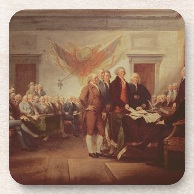 Signing the Declaration of Independence, 4th Drink Coaster (Front)