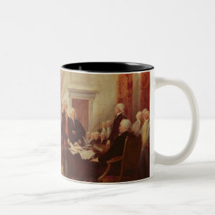 Signing the Declaration of Independence, 4th Two-Tone Coffee Mug