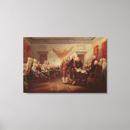 Signing the Declaration of Independence Canvas Print