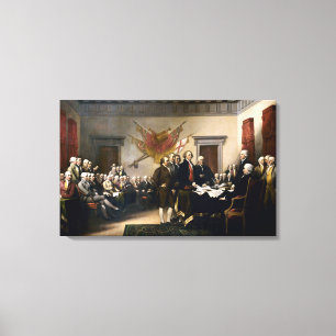 Signing The Declaration Of Independence Canvas Print