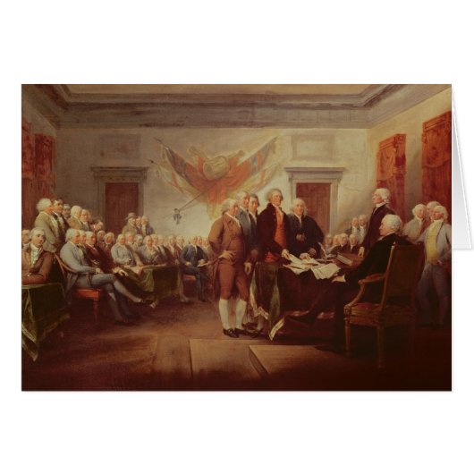 Signing the Declaration of Independence Cards (Front Horizontal)