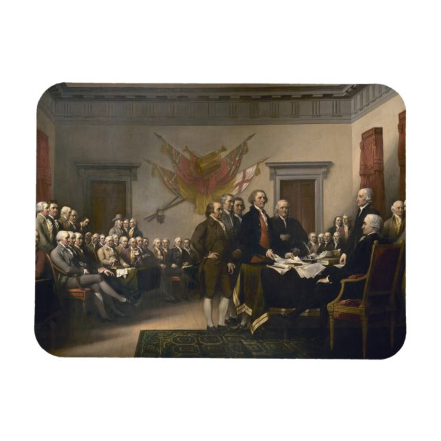 Signing the Declaration of Independence, July 4th Magnet (Horizontal)
