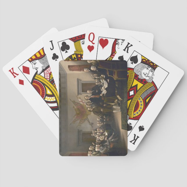 Signing the Declaration of Independence, July 4th Poker Cards (Back)