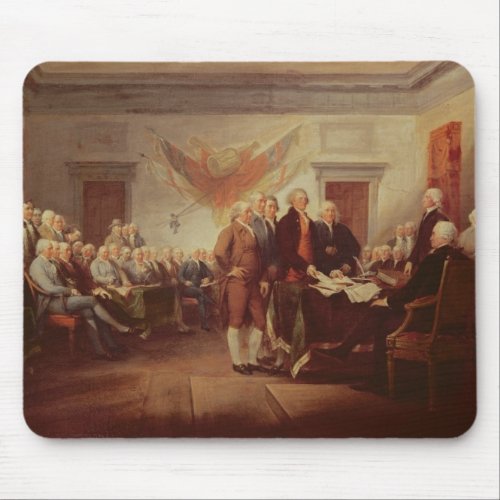 Signing the Declaration of Independence Mouse Pad