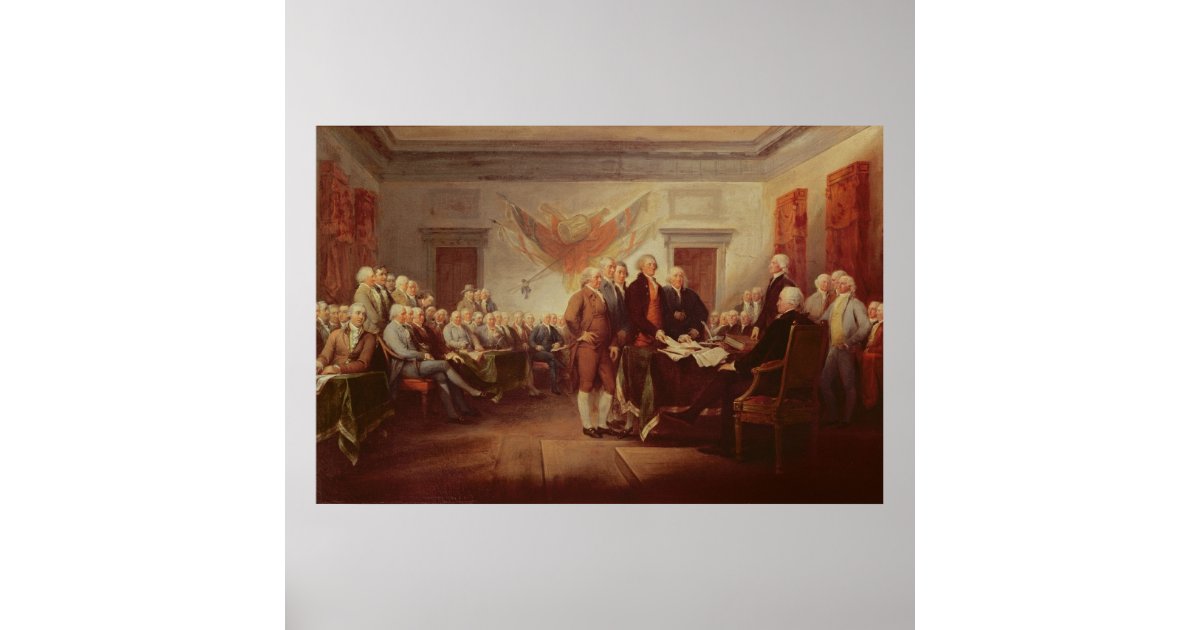 Signing the Declaration of Independence Poster | Zazzle.com