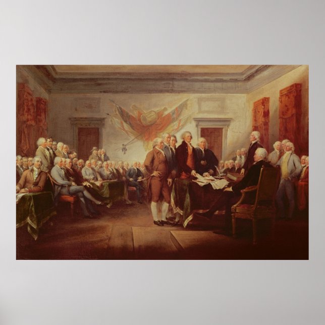 Signing the Declaration of Independence Poster (Front)