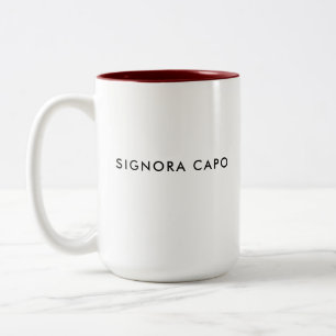Signora Capo Boss Lady Italian Coffee Mug