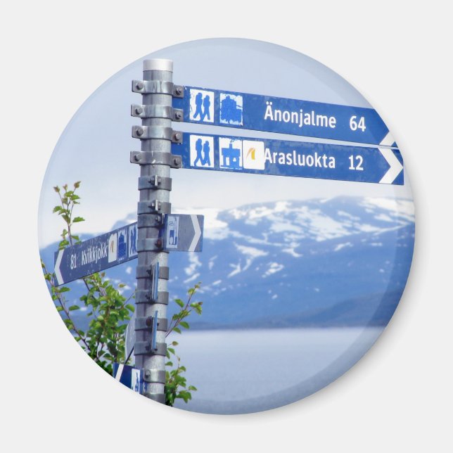 Signpost at Staloluokta Magnet (Front)