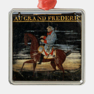 Signpost with Frederick the Great on Horseback Metal Ornament