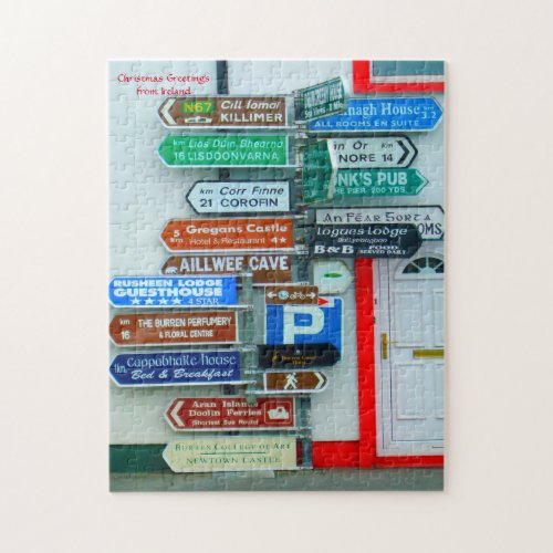Signposts in Ireland Jigsaw Puzzle