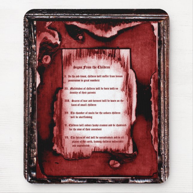 Signs From The Children Mouse Pad (Front)