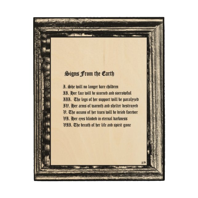 Signs From The Earth (Front)