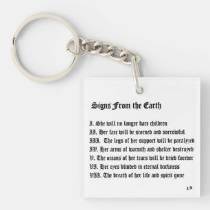 Signs from The Earth Keychain