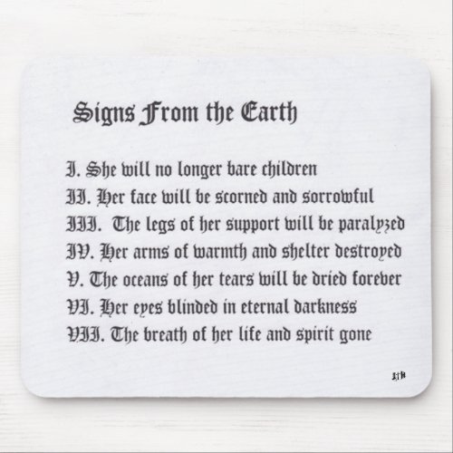 Signs From The Earth Mouse Pad