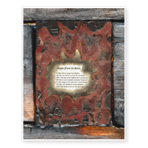 Signs From The Earth Temporary Tattoos