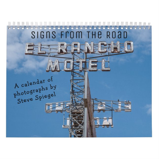 SIGNS FROM THE ROAD two Page MediumCalendar, White Calendar (Cover)