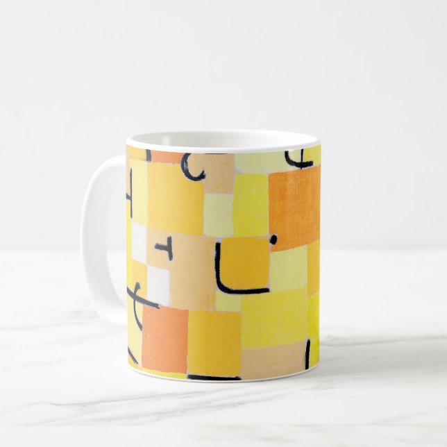 Signs in Yellow, Paul Klee Coffee Mug (Front Left)
