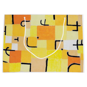Signs in Yellow, Paul Klee Large Gift Bag