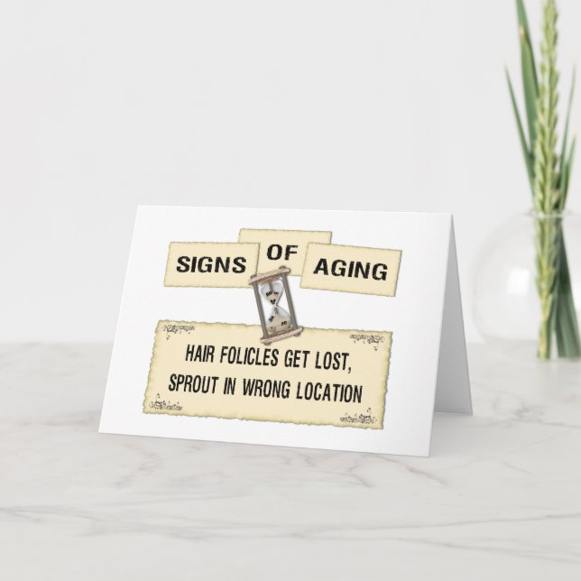 Signs of Aging - Hair Card (Front)