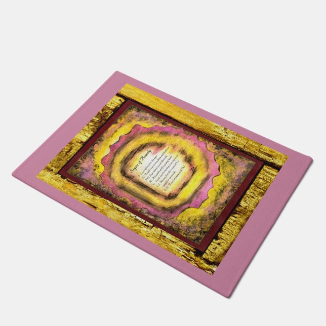 Signs of Beauty Doormat (Angled)