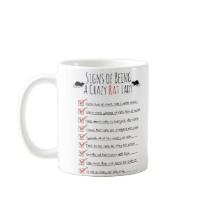 Signs of Being a Crazy Rat Lady Mug