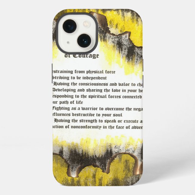 Signs of Courage Iphone Case (Back)