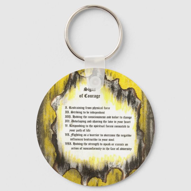 Signs of Courage Keychain (Front)
