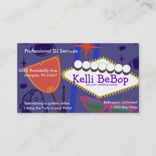 Customizable Signs of Glam! Business Card Template