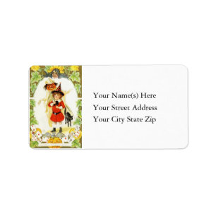Signs of Halloween Vintage Address Label