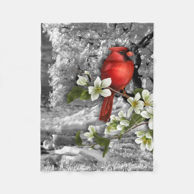 Signs Of Spring Fleece Blanket (Front)