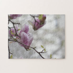 Signs of Spring Pink Cherry Blossom Tree Nature Jigsaw Puzzle