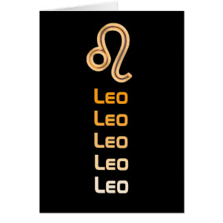 Signs of the Zodiac, Leo Cards