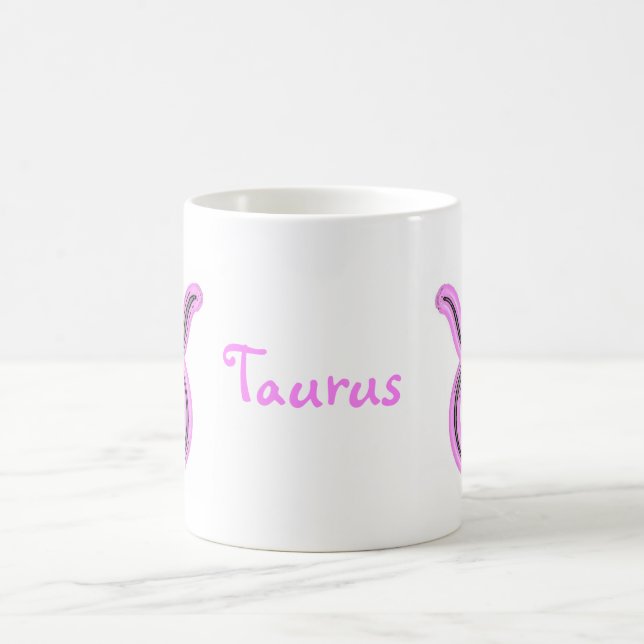 Signs of the Zodiac, Taurus Coffee Mug (Center)