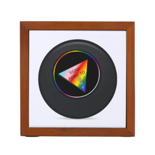 "Signs Point to Gay" Magic Eight Ball Desk Organizer