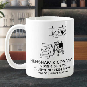 Signwriter & Displays Promotional Coffee Mug
