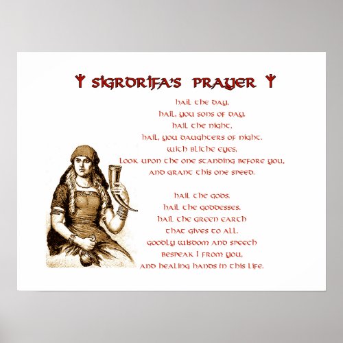Sigrdrifas Prayer Poster