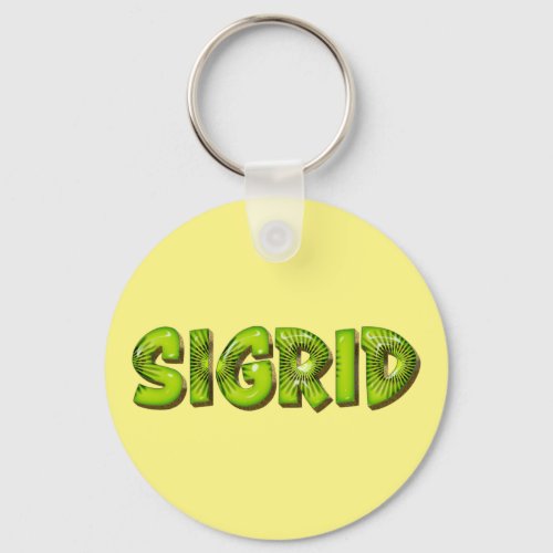 Sigrid Name Kiwi Design Schlsselanhnger Keychain