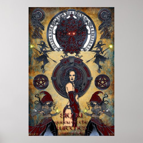 Sigyn Queen of Witches Poster