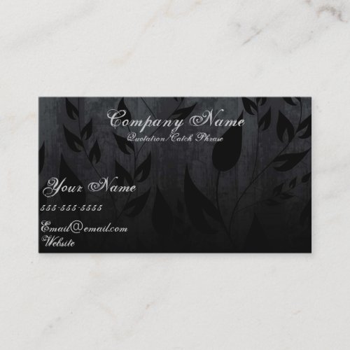 Siimple Black Business Card