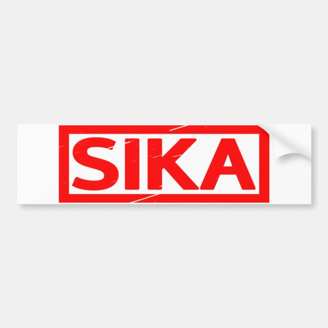 Sika Stamp Bumper Sticker (Front)