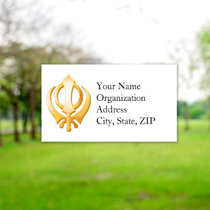 Sikh 3.5" x 2" business card
