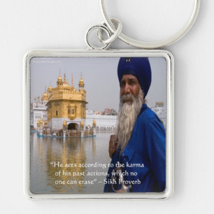 Sikh Actions/Karma Proverb Keychain