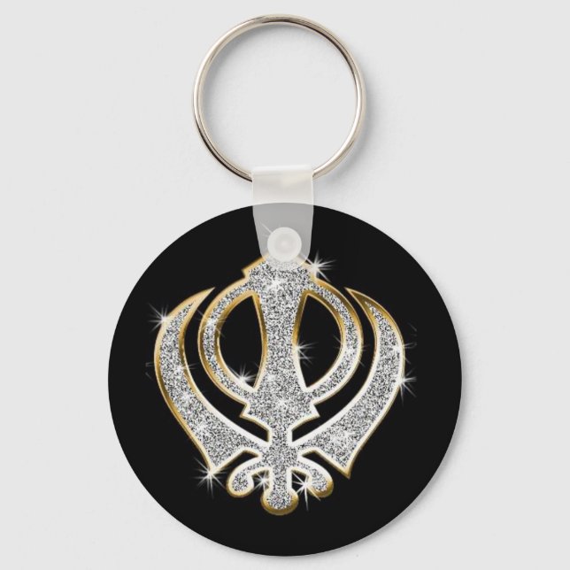Sikh Art/ Symbol Keychain (Front)