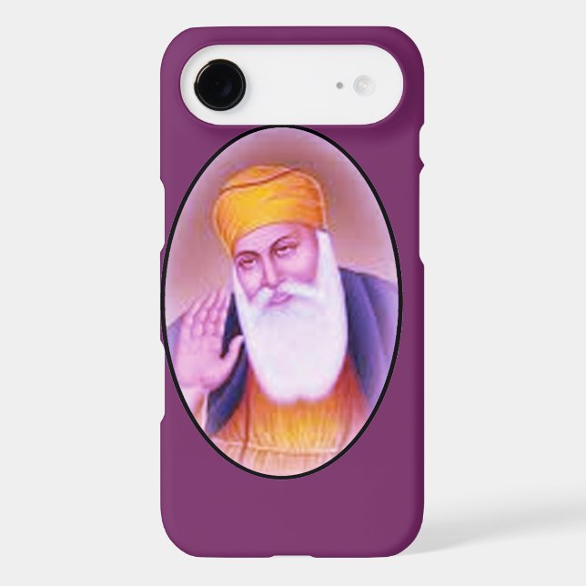 Sikh Guru Nanak Dev apple iphone hard case design (Back)