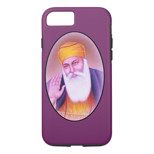 Sikh Guru Nanak Dev apple iphone hard case design (Back)