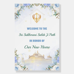 Sikh Housewarming Welcome Board, Akhand Path Sign