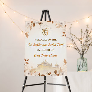 Sikh Housewarming Welcome Board, Akhand Path Sign