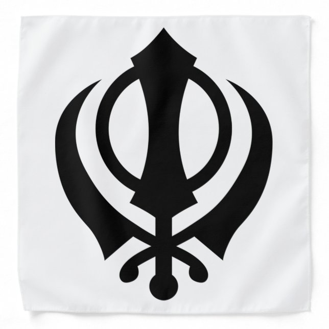 Sikh Khanda Bandana (Front)