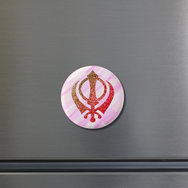 Sikh Khanda "Fearless & Free"  Magnet (Creator Uploaded)