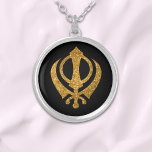 Sikh Khanda "Fearless & Free"  Silver Plated Necklace<br><div class="desc">Introducing the Sikh Khanda "Fearless & Free" Silver Plated Necklace, a striking piece of jewelry that embodies strength and liberation. Featuring the iconic Khanda symbol, representing divine knowledge and power, this necklace is a perfect blend of spirituality and style. Crafted from high-quality silver plating, it offers both elegance and durability,...</div>